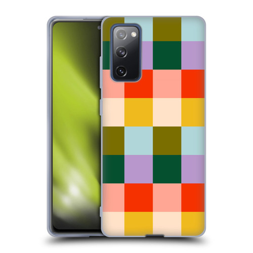 Gabriela Thomeu Retro Checkered Rainbow Vibe Soft Gel Case for Samsung Galaxy S20 FE / 5G