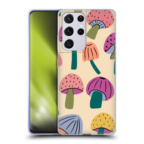 Gabriela Thomeu Retro Magic Mushroom Soft Gel Case for Samsung Galaxy S21 Ultra 5G