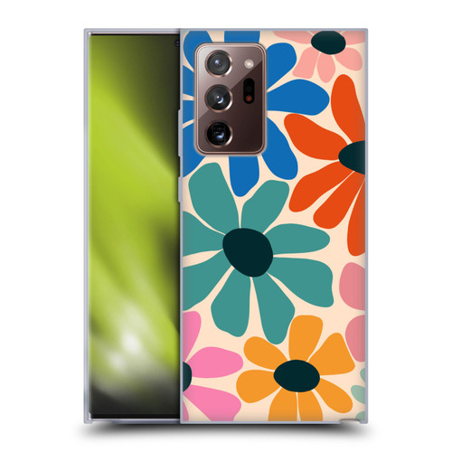 Gabriela Thomeu Retro Fun Floral Rainbow Color Soft Gel Case for Samsung Galaxy Note20 Ultra / 5G
