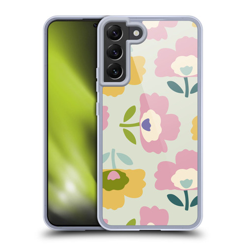 Gabriela Thomeu Retro Scandinavian Floral Soft Gel Case for Samsung Galaxy S22+ 5G