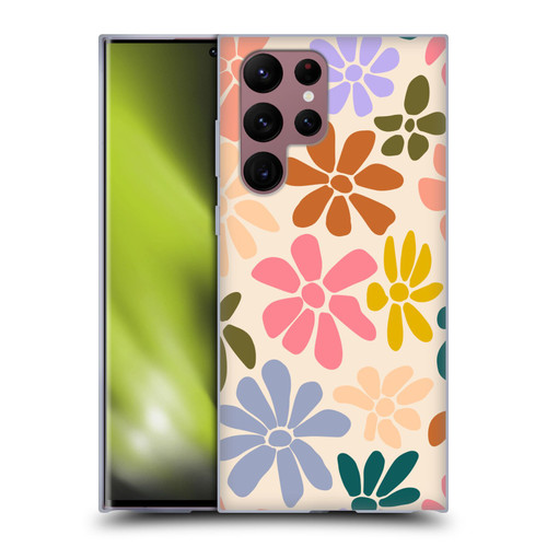 Gabriela Thomeu Retro Rainbow Color Floral Soft Gel Case for Samsung Galaxy S22 Ultra 5G