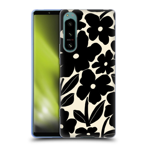 Gabriela Thomeu Retro Black And White Groovy Soft Gel Case for Sony Xperia 5 IV