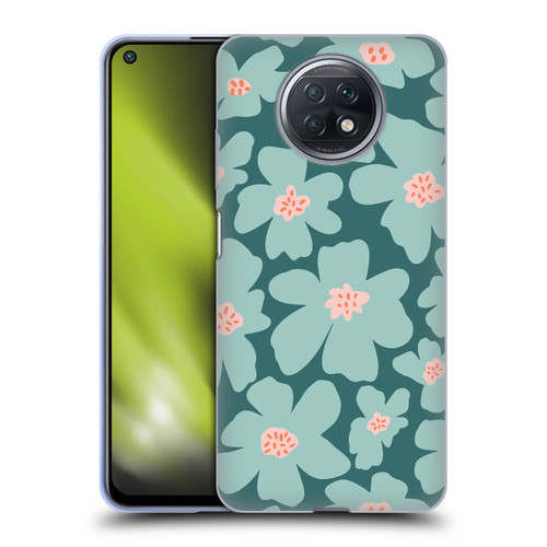 Gabriela Thomeu Retro Daisy Green Soft Gel Case for Xiaomi Redmi Note 9T 5G