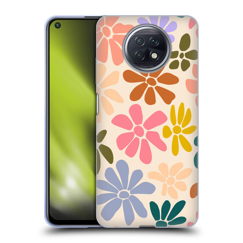 Gabriela Thomeu Retro Rainbow Color Floral Soft Gel Case for Xiaomi Redmi Note 9T 5G
