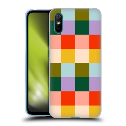 Gabriela Thomeu Retro Checkered Rainbow Vibe Soft Gel Case for Xiaomi Redmi 9A / Redmi 9AT