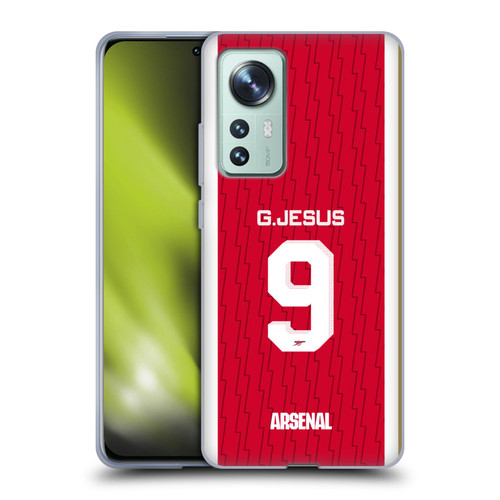 Arsenal FC 2023/24 Players Home Kit Gabriel Jesus Soft Gel Case for Xiaomi 12