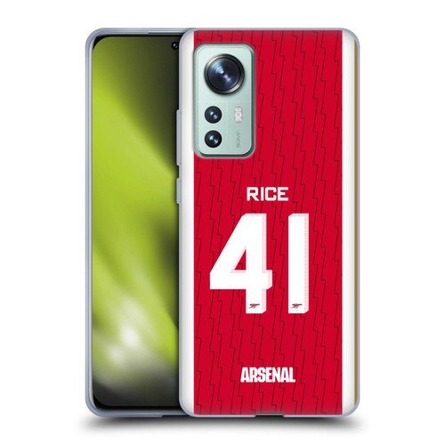 Arsenal FC 2023/24 Players Home Kit Declan Rice Soft Gel Case for Xiaomi 12