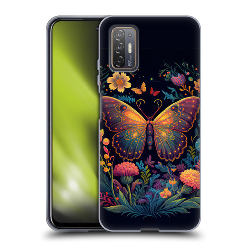 JK Stewart Art Butterfly In Night Garden Soft Gel Case for HTC Desire 21 Pro 5G