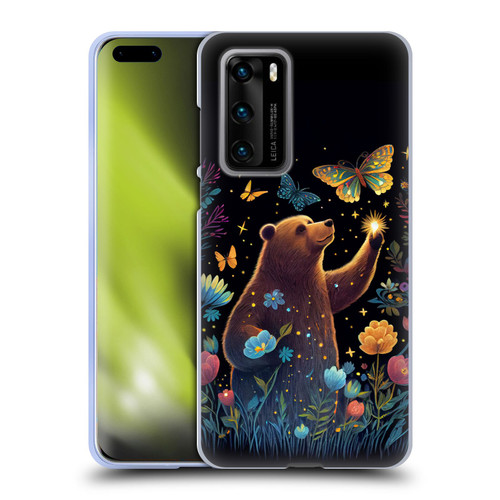 JK Stewart Art Bear Reaching Up Soft Gel Case for Huawei P40 5G