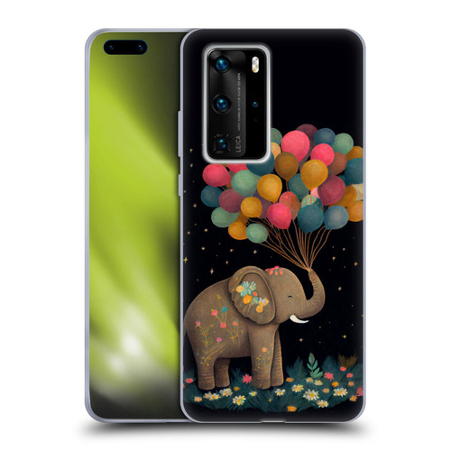 JK Stewart Art Elephant Holding Balloon Soft Gel Case for Huawei P40 Pro / P40 Pro Plus 5G