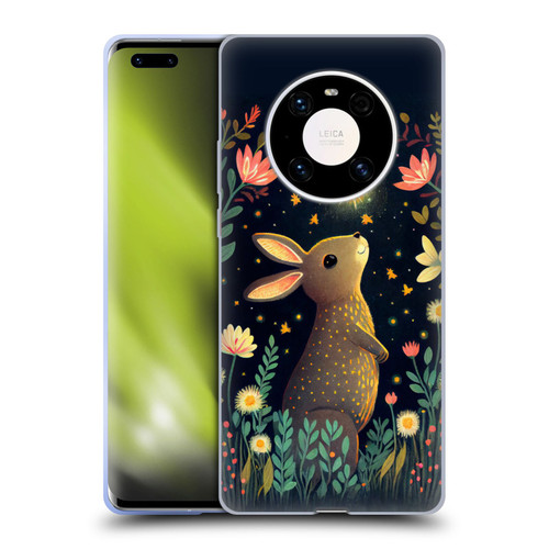 JK Stewart Art Rabbit Catching Falling Star Soft Gel Case for Huawei Mate 40 Pro 5G