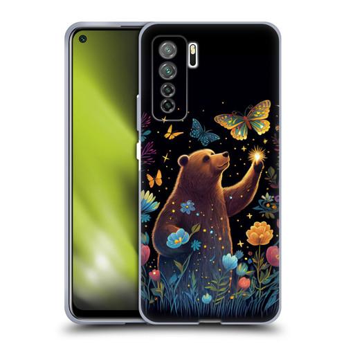 JK Stewart Art Bear Reaching Up Soft Gel Case for Huawei Nova 7 SE/P40 Lite 5G