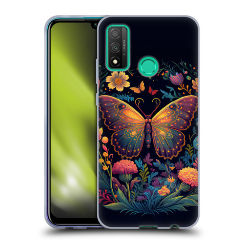 JK Stewart Art Butterfly In Night Garden Soft Gel Case for Huawei P Smart (2020)