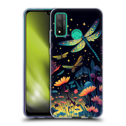 JK Stewart Art Dragonflies In Night Garden Soft Gel Case for Huawei P Smart (2020)