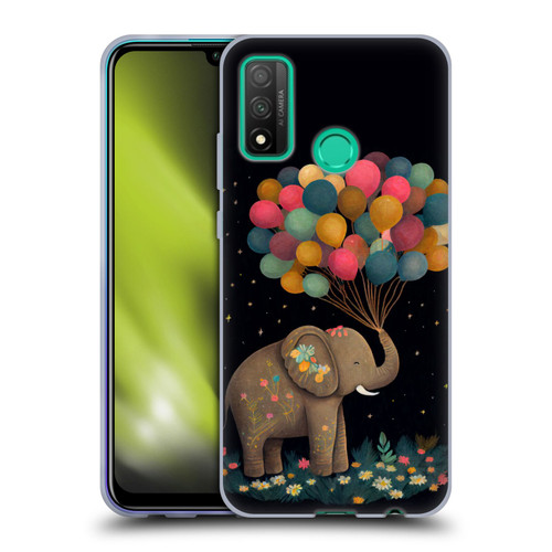 JK Stewart Art Elephant Holding Balloon Soft Gel Case for Huawei P Smart (2020)