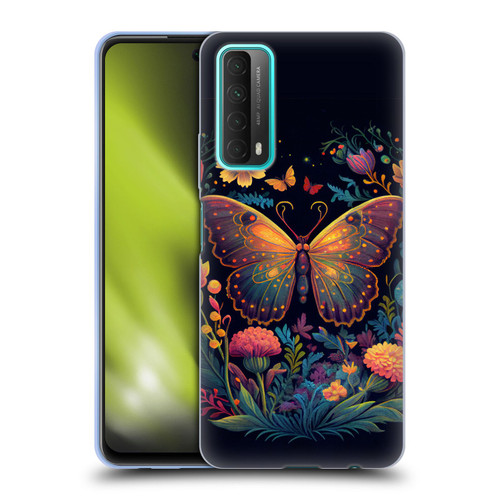 JK Stewart Art Butterfly In Night Garden Soft Gel Case for Huawei P Smart (2021)