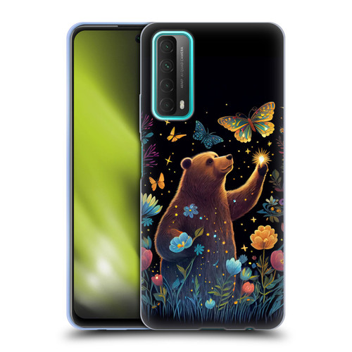 JK Stewart Art Bear Reaching Up Soft Gel Case for Huawei P Smart (2021)