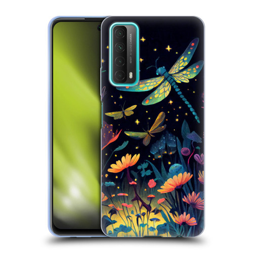 JK Stewart Art Dragonflies In Night Garden Soft Gel Case for Huawei P Smart (2021)