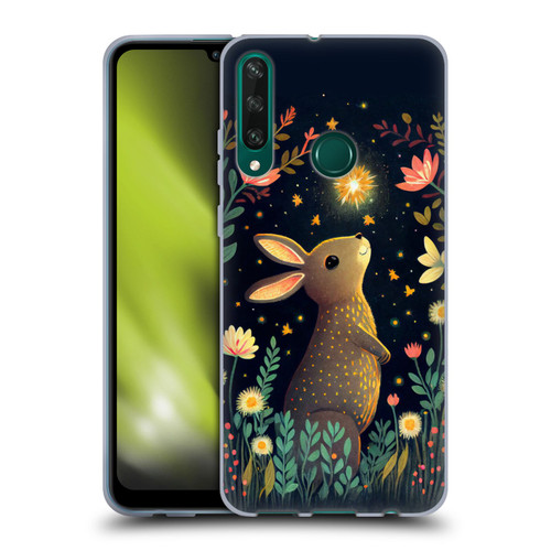 JK Stewart Art Rabbit Catching Falling Star Soft Gel Case for Huawei Y6p