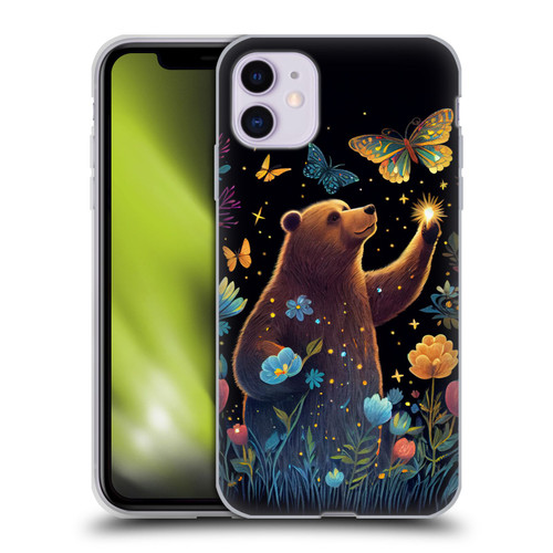 JK Stewart Art Bear Reaching Up Soft Gel Case for Apple iPhone 11