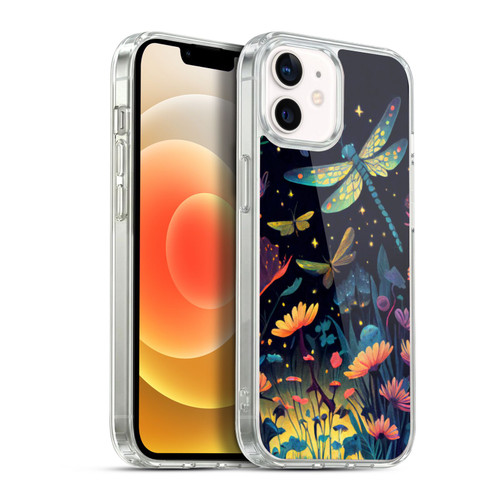 JK Stewart Art Dragonflies In Night Garden Soft Gel Case for Apple iPhone 12 / iPhone 12 Pro & MagSafe