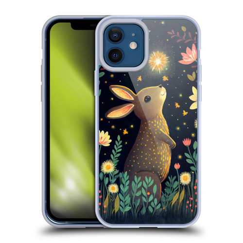 JK Stewart Art Rabbit Catching Falling Star Soft Gel Case for Apple iPhone 12 / iPhone 12 Pro