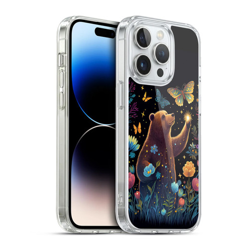 JK Stewart Art Bear Reaching Up Soft Gel Case for Apple iPhone 13 Pro