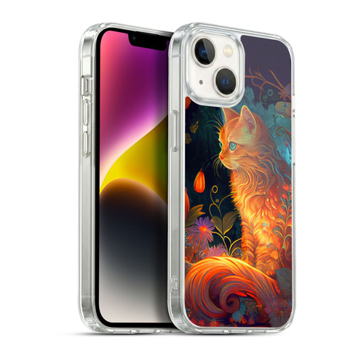 JK Stewart Art Cat Soft Gel Case for Apple iPhone 14