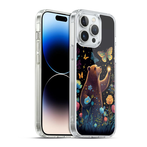 JK Stewart Art Bear Reaching Up Soft Gel Case for Apple iPhone 14 Pro Max