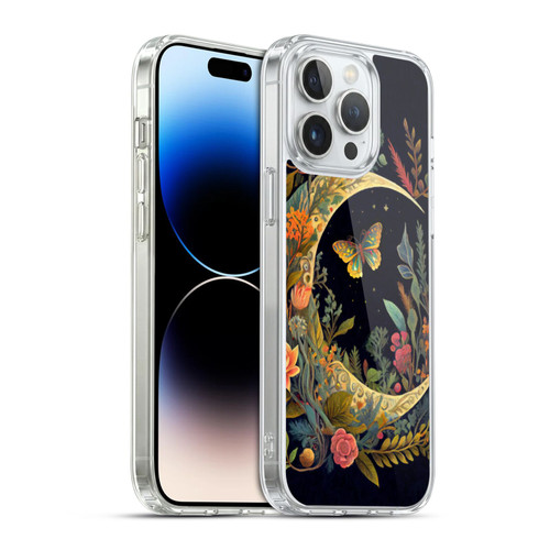 JK Stewart Art Crescent Moon Soft Gel Case for Apple iPhone 14 Pro Max