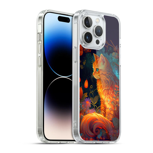 JK Stewart Art Cat Soft Gel Case for Apple iPhone 14 Pro Max