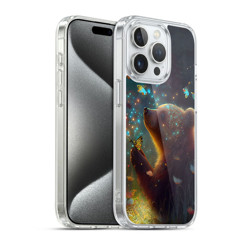 JK Stewart Art Bear Soft Gel Case for Apple iPhone 15 Pro