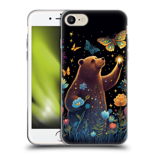 JK Stewart Art Bear Reaching Up Soft Gel Case for Apple iPhone 7 / 8 / SE 2020 & 2022