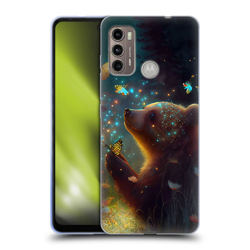 JK Stewart Art Bear Soft Gel Case for Motorola Moto G60 / Moto G40 Fusion