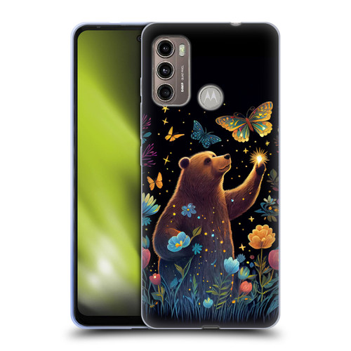 JK Stewart Art Bear Reaching Up Soft Gel Case for Motorola Moto G60 / Moto G40 Fusion