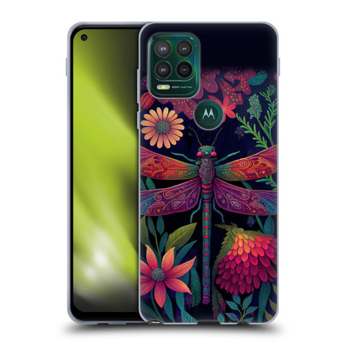 JK Stewart Art Dragonfly Purple Soft Gel Case for Motorola Moto G Stylus 5G 2021