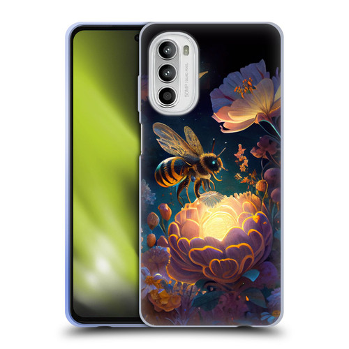 JK Stewart Art Bee Soft Gel Case for Motorola Moto G52