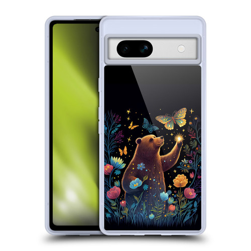 JK Stewart Art Bear Reaching Up Soft Gel Case for Google Pixel 7a