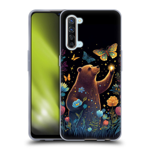 JK Stewart Art Bear Reaching Up Soft Gel Case for OPPO Find X2 Lite 5G