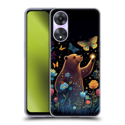JK Stewart Art Bear Reaching Up Soft Gel Case for OPPO A78 4G