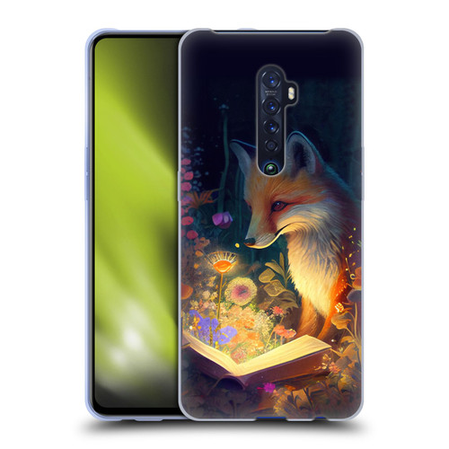 JK Stewart Art Fox Reading Soft Gel Case for OPPO Reno 2