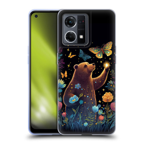 JK Stewart Art Bear Reaching Up Soft Gel Case for OPPO Reno8 4G