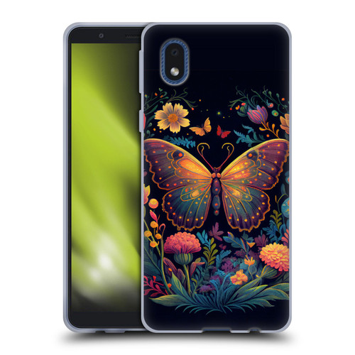 JK Stewart Art Butterfly In Night Garden Soft Gel Case for Samsung Galaxy A01 Core (2020)