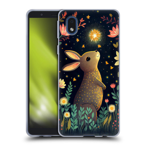 JK Stewart Art Rabbit Catching Falling Star Soft Gel Case for Samsung Galaxy A01 Core (2020)
