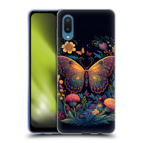 JK Stewart Art Butterfly In Night Garden Soft Gel Case for Samsung Galaxy A02/M02 (2021)