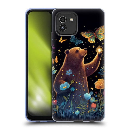 JK Stewart Art Bear Reaching Up Soft Gel Case for Samsung Galaxy A03 (2021)