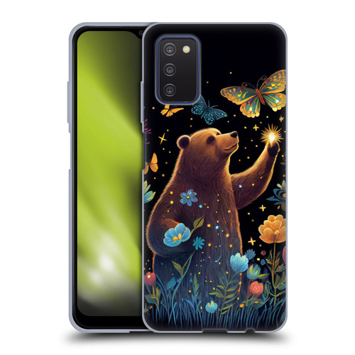 JK Stewart Art Bear Reaching Up Soft Gel Case for Samsung Galaxy A03s (2021)
