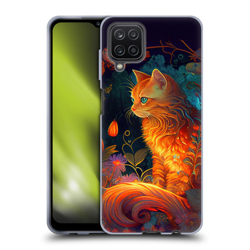 JK Stewart Art Cat Soft Gel Case for Samsung Galaxy A12 (2020)