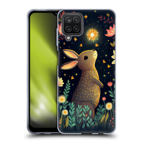JK Stewart Art Rabbit Catching Falling Star Soft Gel Case for Samsung Galaxy A12 (2020)