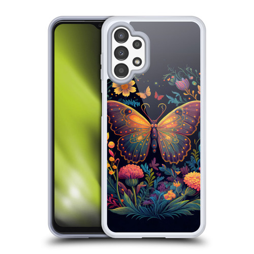 JK Stewart Art Butterfly In Night Garden Soft Gel Case for Samsung Galaxy A13 (2022)